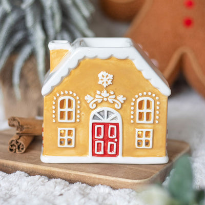 Candy Cane Gingerbread House Oil Burner and Wax Warmer image 0