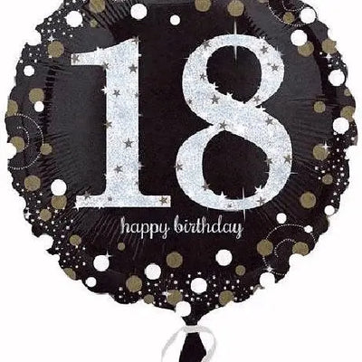 18IN 18TH BIRTHDAY GOLD SPARKLES FOIL BALLOON Daisy Devotion