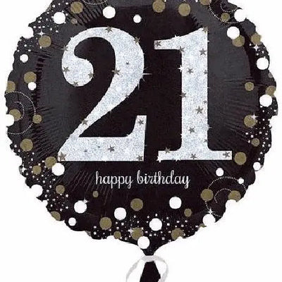 18IN 21ST BIRTHDAY GOLD SPARKLES FOIL BALLOON Daisy Devotion