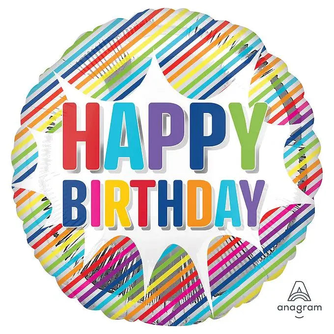 18IN HAPPY BIRTHDAY MULTI COLOUR FOIL BALLOON Daisy Devotion