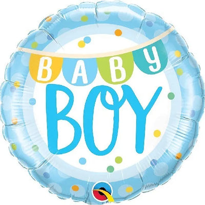 18IN BABY BOY BANNER & DOTS FOIL BALLOON Daisy Devotion