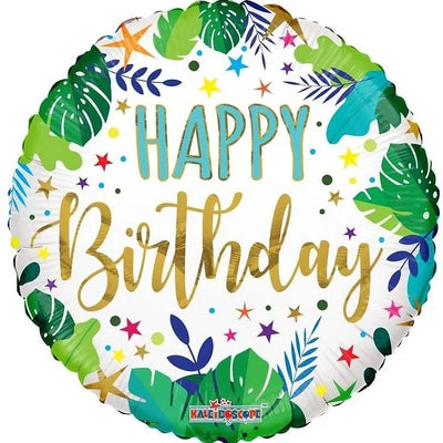 18IN BIRTHDAY JUNGLE ECO ONE FOIL BALLOON Daisy Devotion