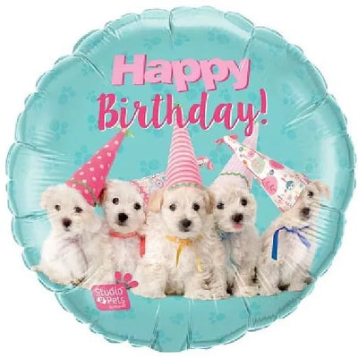 18IN BIRTHDAY PUPPIES FOIL BALLOON Daisy Devotion