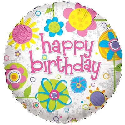 18IN HAPPY BIRTHDAY COLLAGE FOIL Daisy Devotion