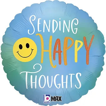 18IN HAPPY THOUGHTS SMILEY FOIL BALLOON Daisy Devotion