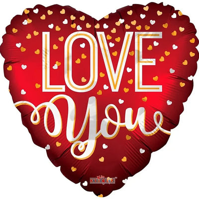 18IN LOVE YOU MATT RED FOIL BALLOON Daisy Devotion