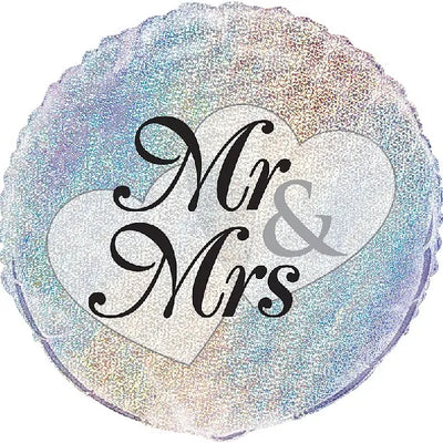 18IN MR. & MRS. PRISM FOIL BALLOON Daisy Devotion