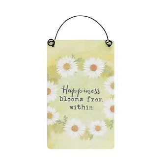 Happiness Blooms From Within Bee-utiful Sign Daisy Devotion