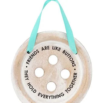 Friends Button Sign Daisy Devotion
