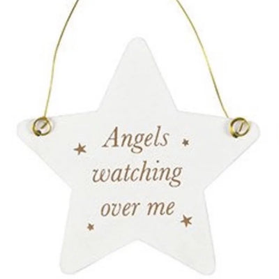 Angels Watching Over Me - Mini Angel Sentiment Sign Daisy Devotion