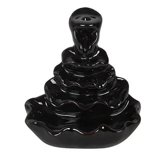 4-Tier Ripple Backflow Incense Burner Daisy Devotion