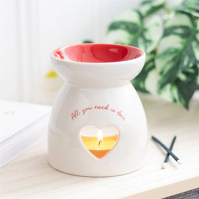 All You Need is Love Heart Oil Burner and Wax Warmer image 0