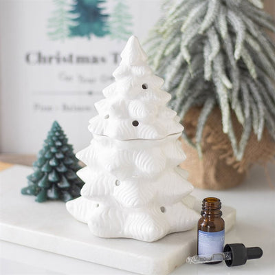White Fir Tree Oil Burner and Wax Warmer image 0