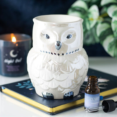 Owl Shaped Ceramic Oil Burner & Wax Warmer image 0