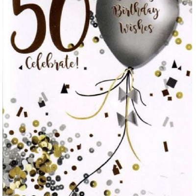 50th Birthday Card 3 Daisy Devotion