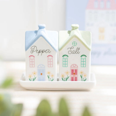 Pastel House Salt and Pepper Shakers image 0