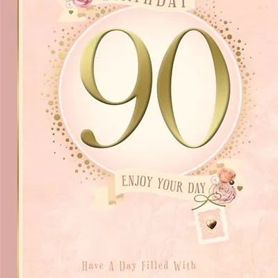 90th Birthday Card 2 Daisy Devotion