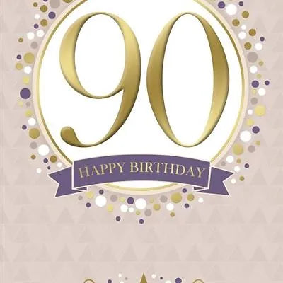 90th Birthday Card Daisy Devotion