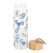 All Seeing Eye Reusable Glass Water Bottle Daisy Devotion