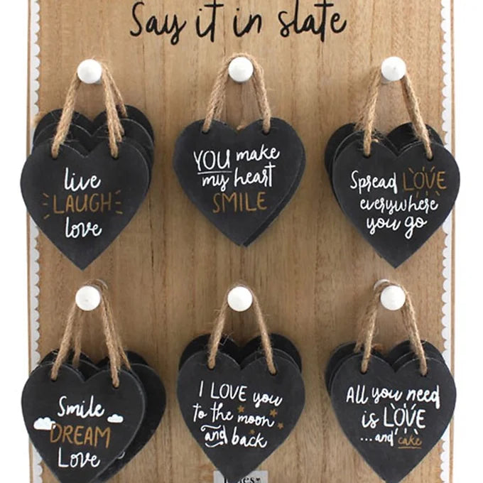 All You Need Is Love & Cake Slate Heart Daisy Devotion
