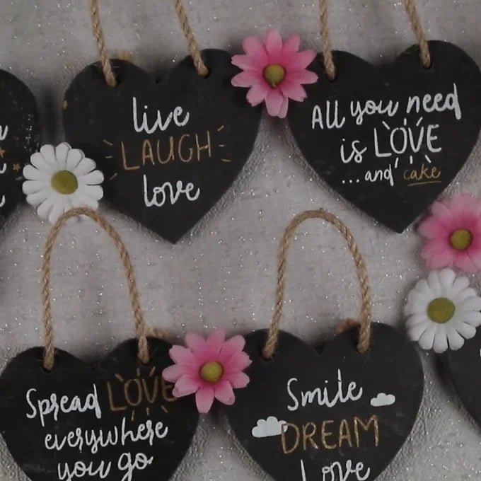 All You Need Is Love & Cake Slate Heart Daisy Devotion