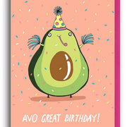 Avocado Birthday Card Daisy Devotion