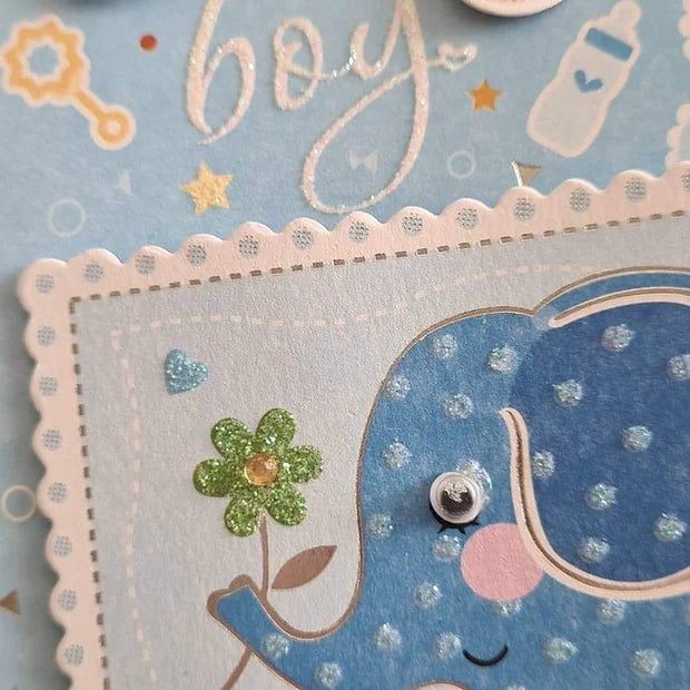 Baby Boy Card Daisy Devotion