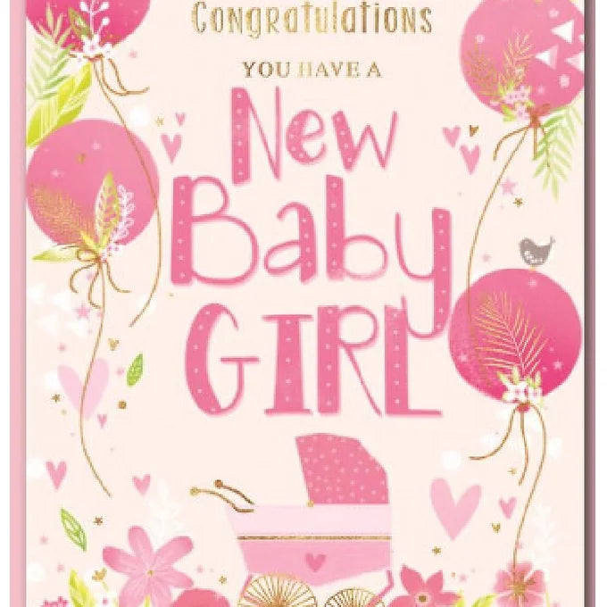 Baby Girl Card 2 Daisy Devotion