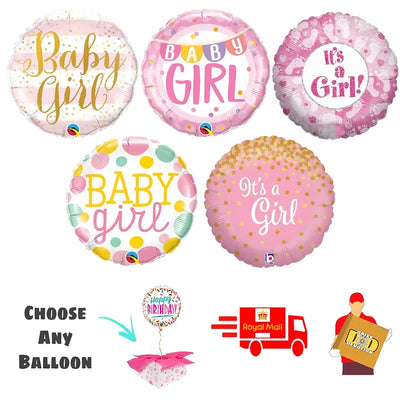 Balloon in a Box - Baby Girl Daisy Devotion