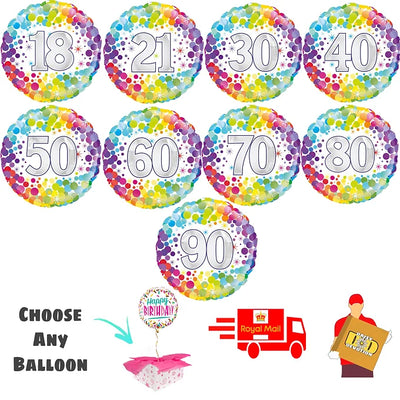 Balloon in a Box - Milestone Birthdays Colourful Daisy Devotion