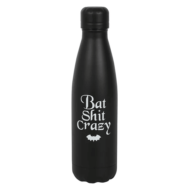 Bat Shit Crazy Steel Water Bottle Daisy Devotion