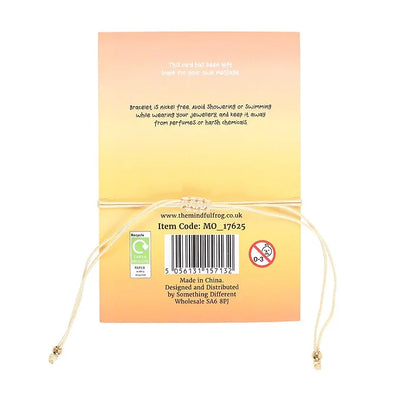 Be Brave Yellow Jade Crystal Moon Bracelet Daisy Devotion