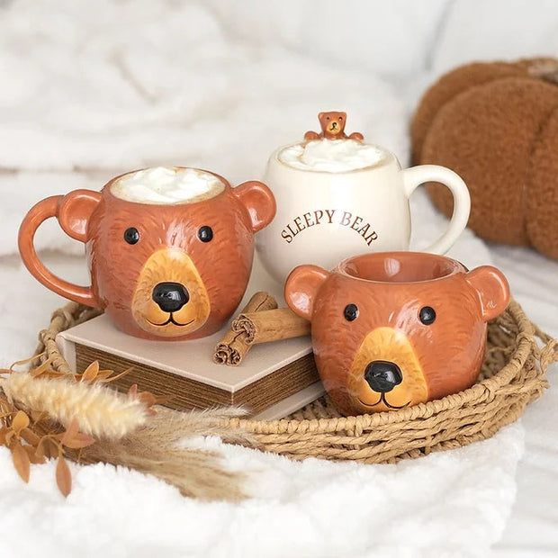 Bear Ceramic Oil Burner Daisy Devotion