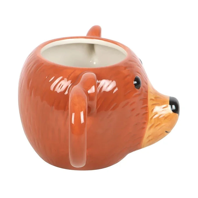 Bear Shaped Ceramic Mug Daisy Devotion
