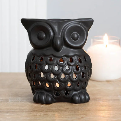 Black Owl Oil Burner Daisy Devotion
