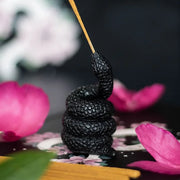 Black Snake Incense Stick Holder Daisy Devotion