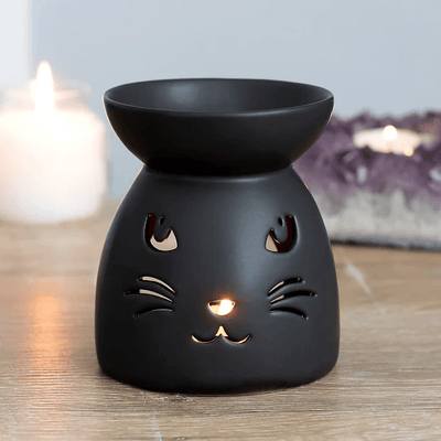 Black Cat Cut Out Oil Burner Daisy Devotion