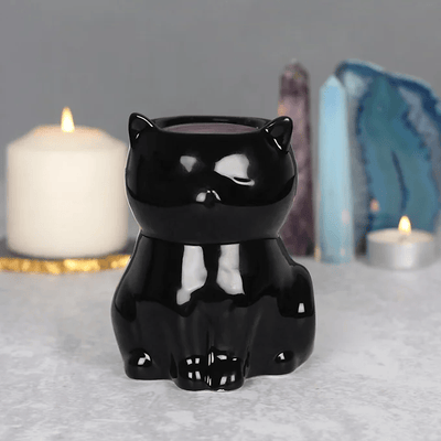 Black Cat Oil Burner Daisy Devotion