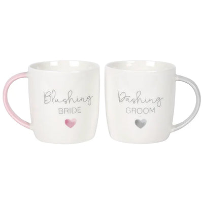 Blushing Bride & Dashing Groom Mug Set Daisy Devotion