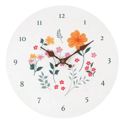 Botanical Floral Wall Clock Daisy Devotion