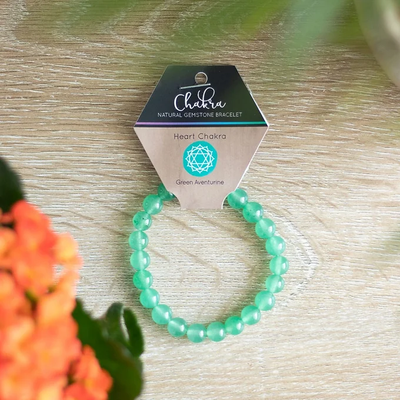Chakra Green Aventurine Ball Bracelet Daisy Devotion