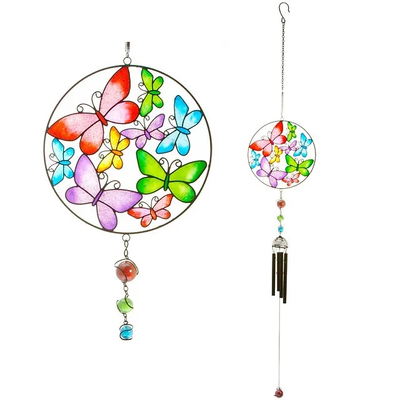 Circle Butterfly Windchime Daisy Devotion
