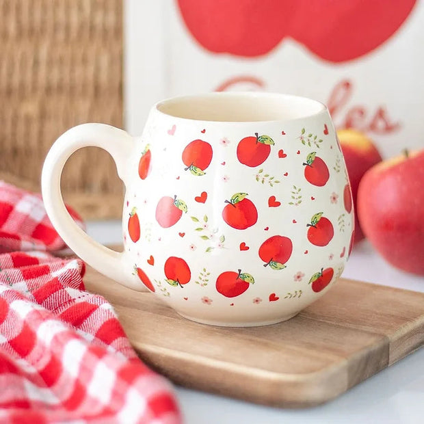 Country Apple Rounded Mug Daisy Devotion