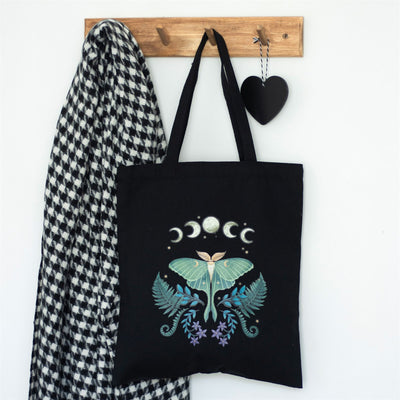 Luna Moth Polycotton Tote Bag Daisy Devotion
