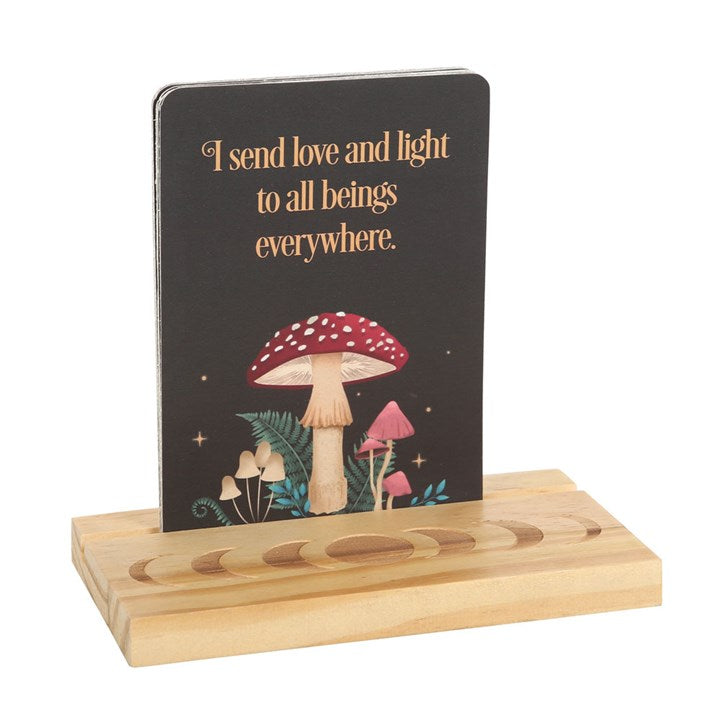 Dark Forest Affirmation Cards with Wooden Stand Daisy Devotion