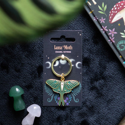 Luna Moth Keyring Daisy Devotion