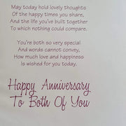 Daughter and Son-in-law Wedding Anniversary Card Daisy Devotion