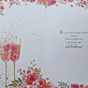 Daughter and Son-in-law Wedding Anniversary Card Daisy Devotion