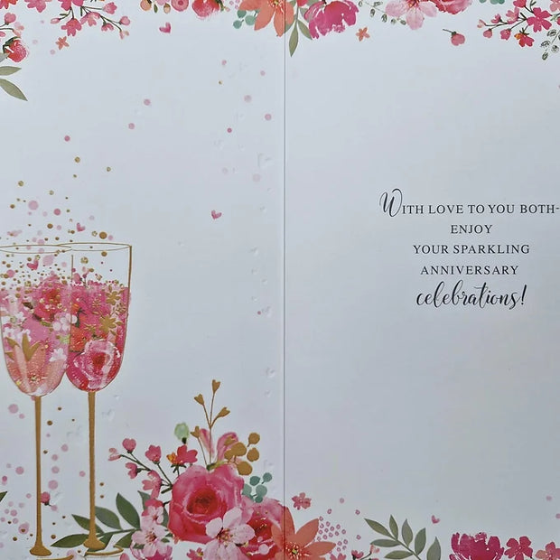 Daughter and Son-in-law Wedding Anniversary Card Daisy Devotion