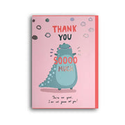 Dinosaur Thank You Card Daisy Devotion